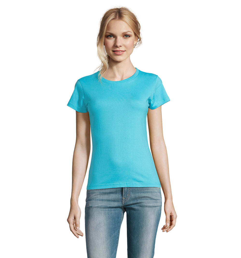 IMPERIAL DAMES T-Shirt 190 g Imperial Women in atolblauw