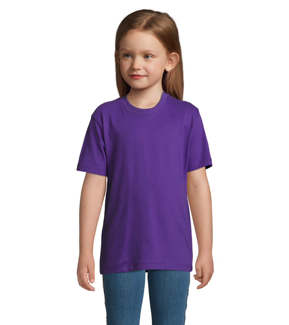 IMPERIAL kind t-shirt 190 g Imperial Kids in donker paars