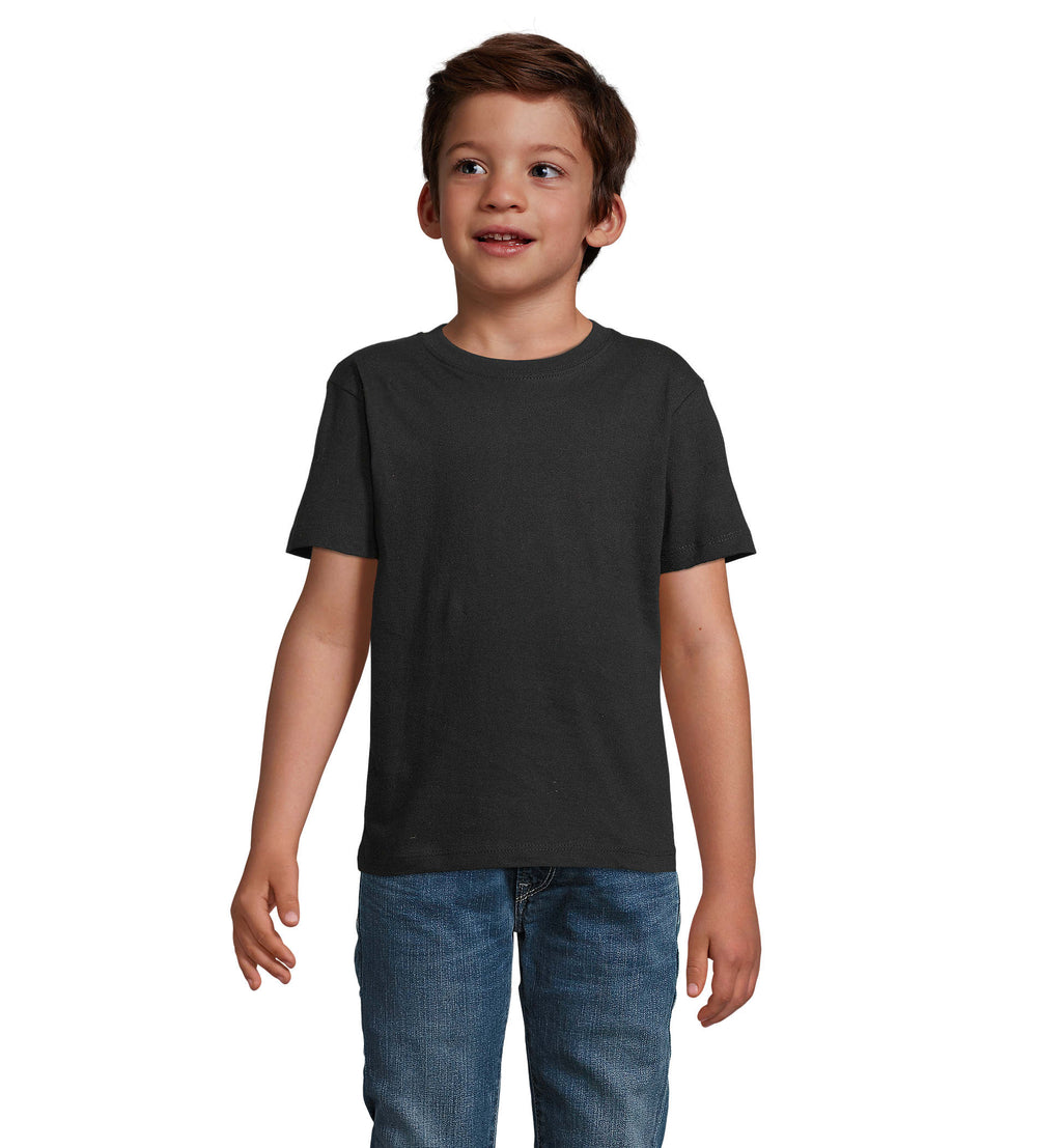 IMPERIAL kind t-shirt 190 g Imperial Kids in diep zwart