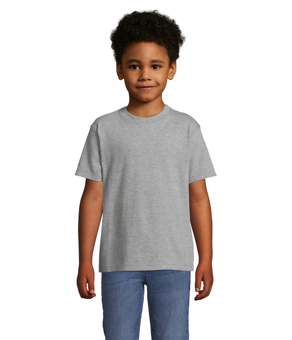 IMPERIAL kind t-shirt 190 g Imperial Kids in grijs gemeleerd