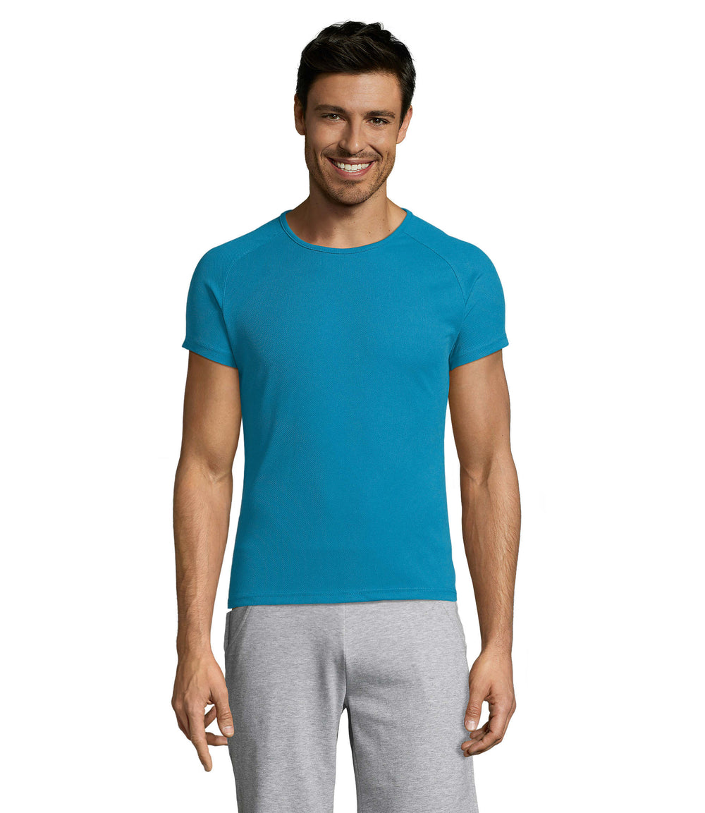 HEREN T-Shirt Sporty in aqua