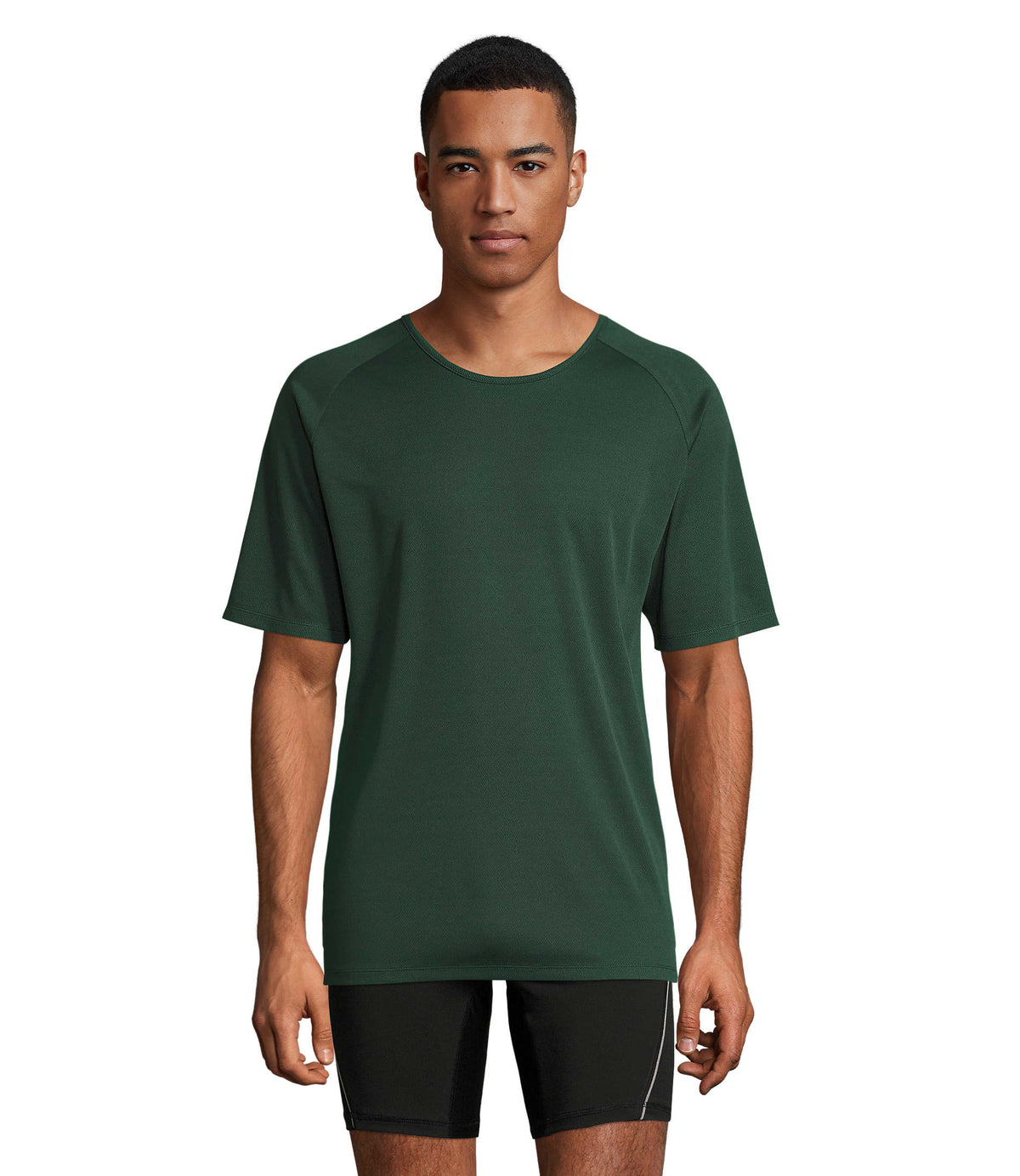 HEREN T-Shirt Sporty in bosgroen
