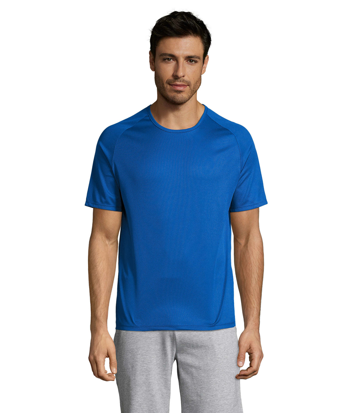 HEREN T-Shirt Sporty in koningsblauw