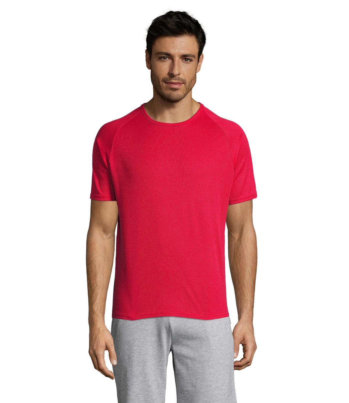 HEREN T-Shirt Sporty in rood