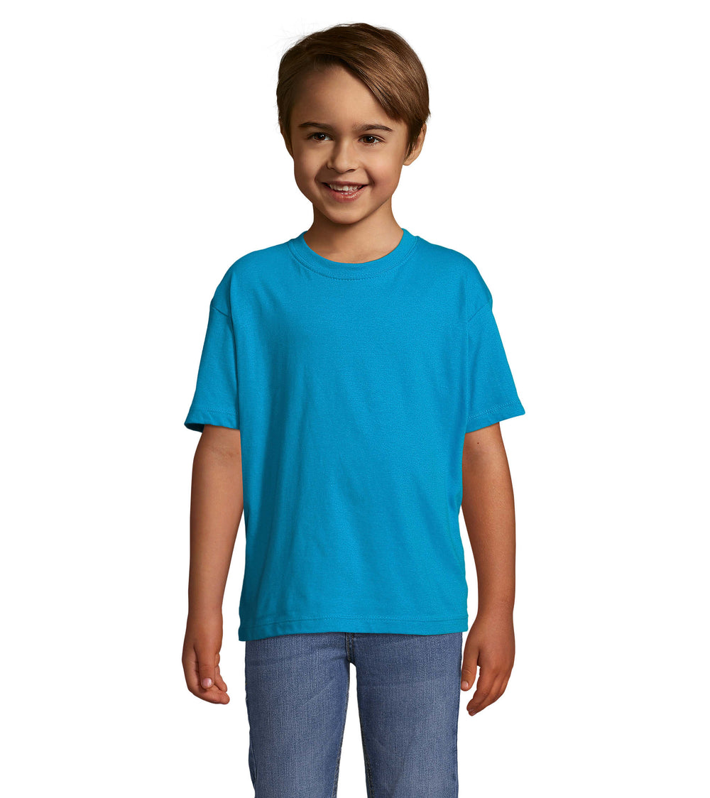 REGENT Kinder t-shirt 150 g Regent Kids in aqua