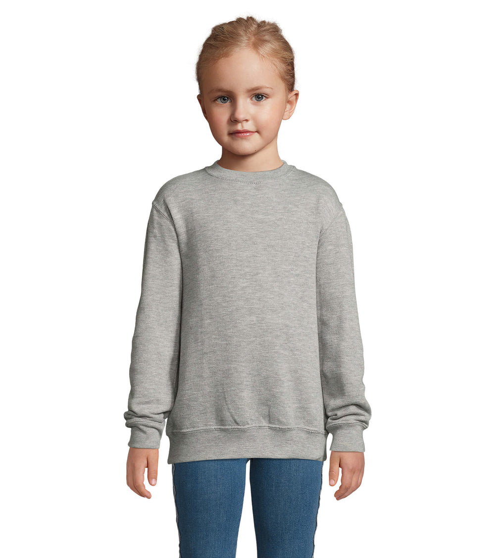 NEWSUPREME sweat Kind 280 g New Supreme Kids in grijs gemeleerd