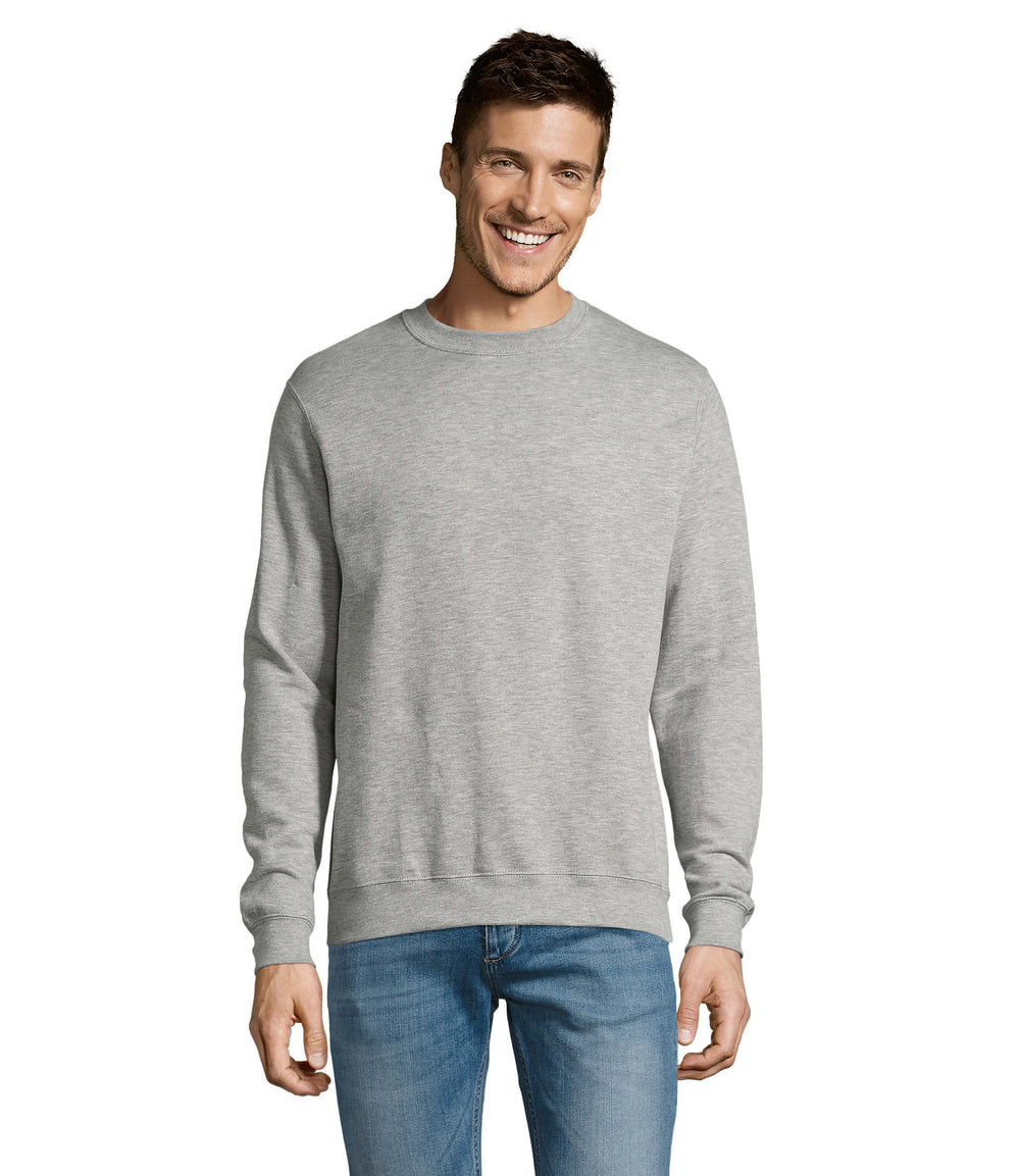Sweater 280 g New Supreme in grijs gemeleerd