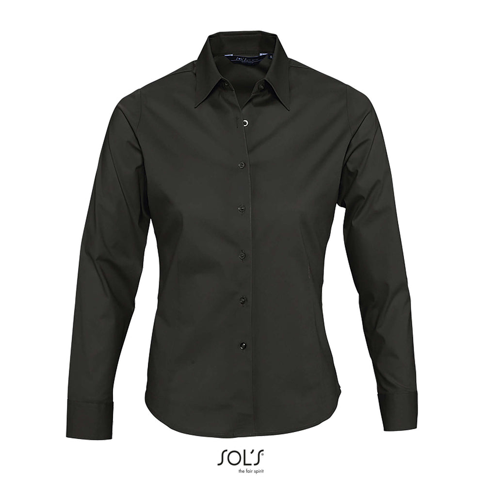 Dames shirt 140 g Eden in zwart