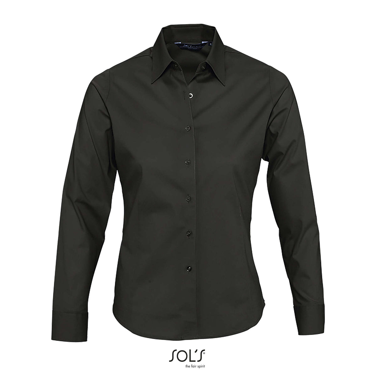 Dames shirt 140 g Eden in zwart