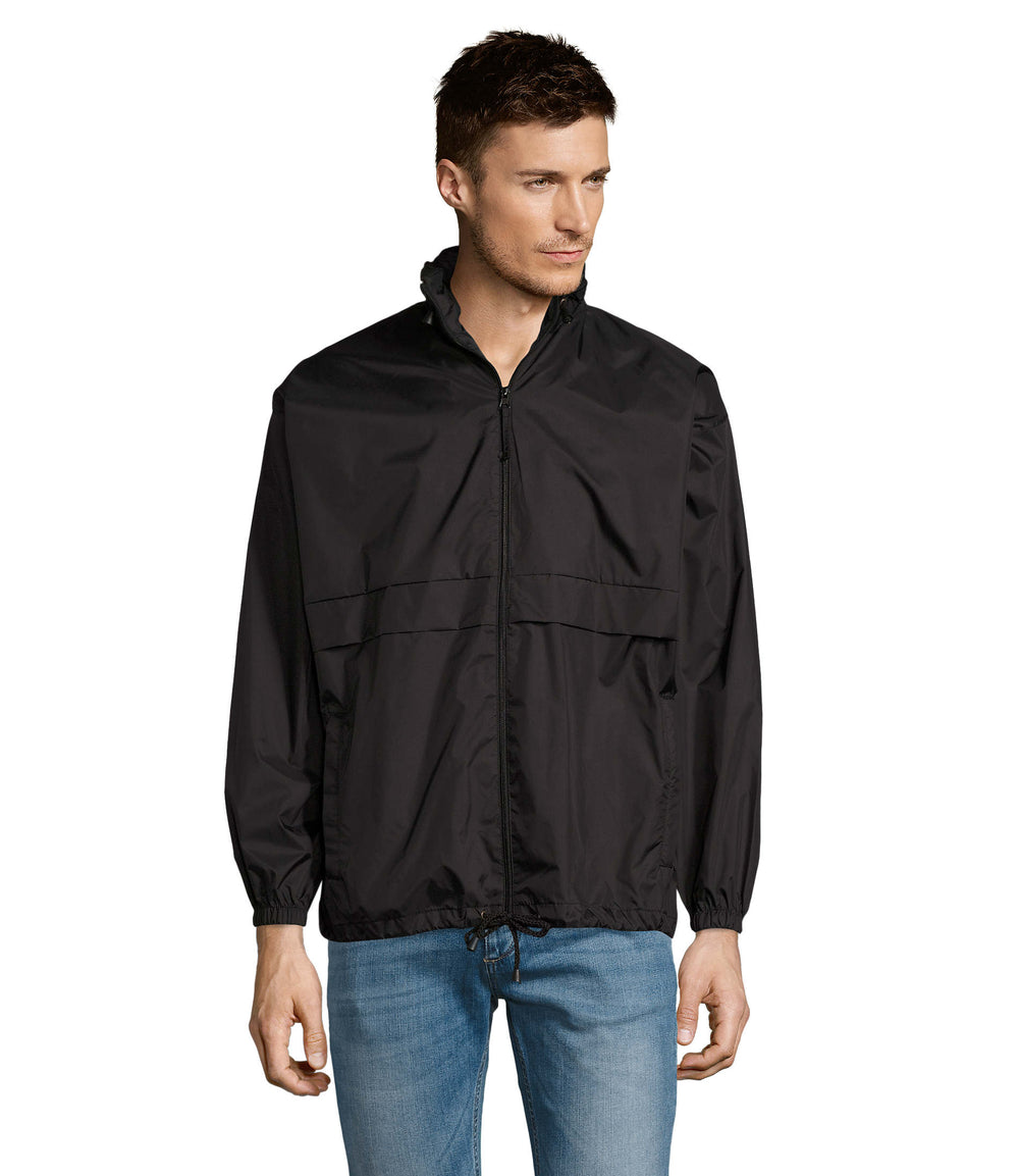 Windjack Unisex Surf in zwart