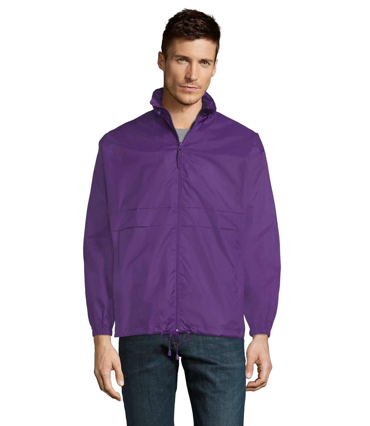 Windjack Unisex Surf in donker paars
