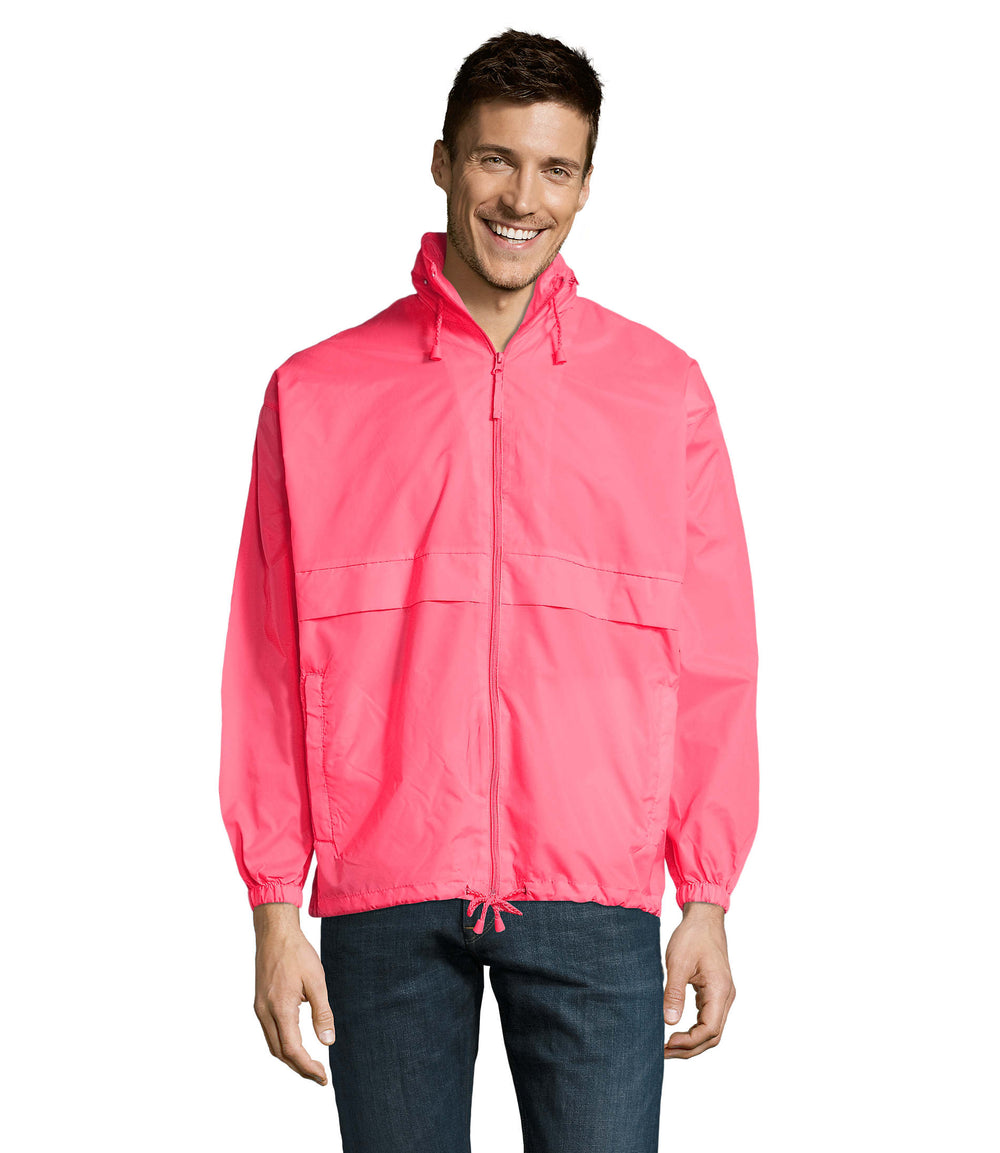 Windjack Unisex Surf in neon roze 2