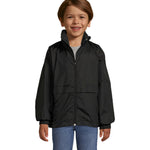 WINDBREAKER 210 g Surf Kids in zwart