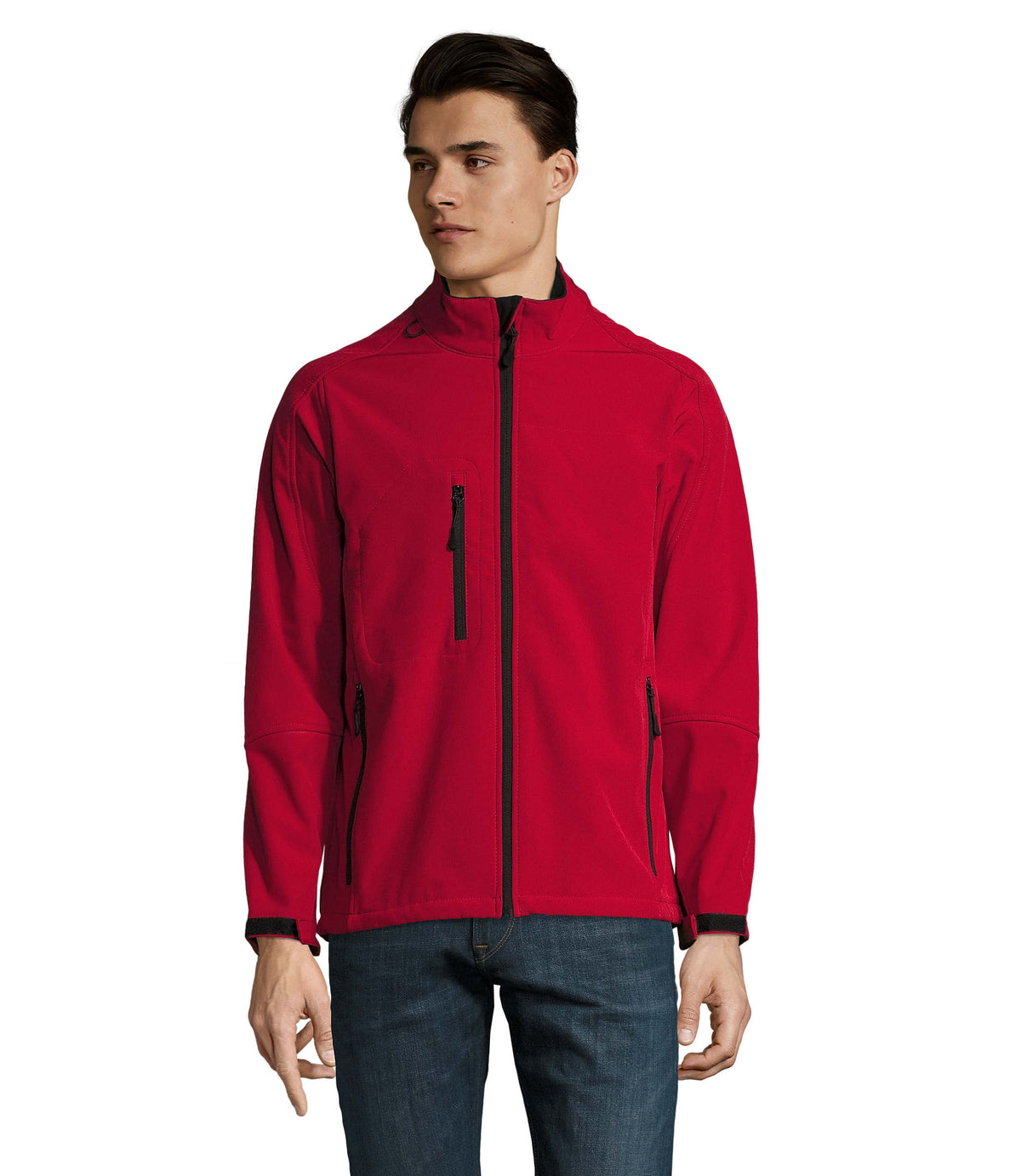 Heren shoftshell 340 g Relax in pepper red