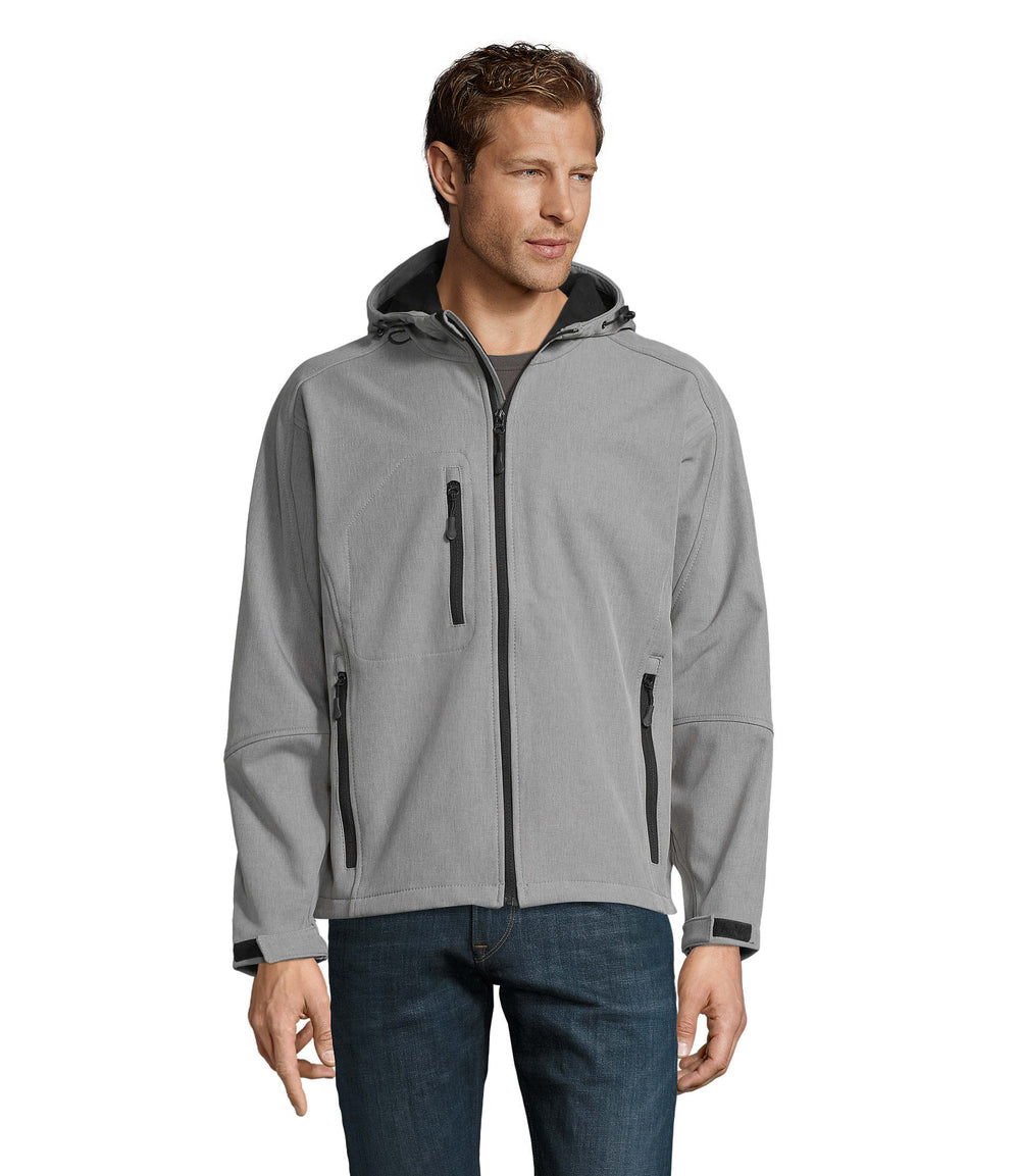 REPLAY heren softshell jas Replay Men in grijs gemeleerd