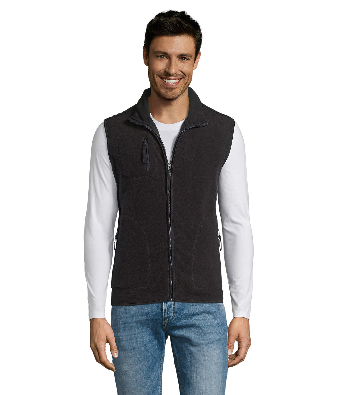 UNI CARDIGAN 320 g Norway in zwart