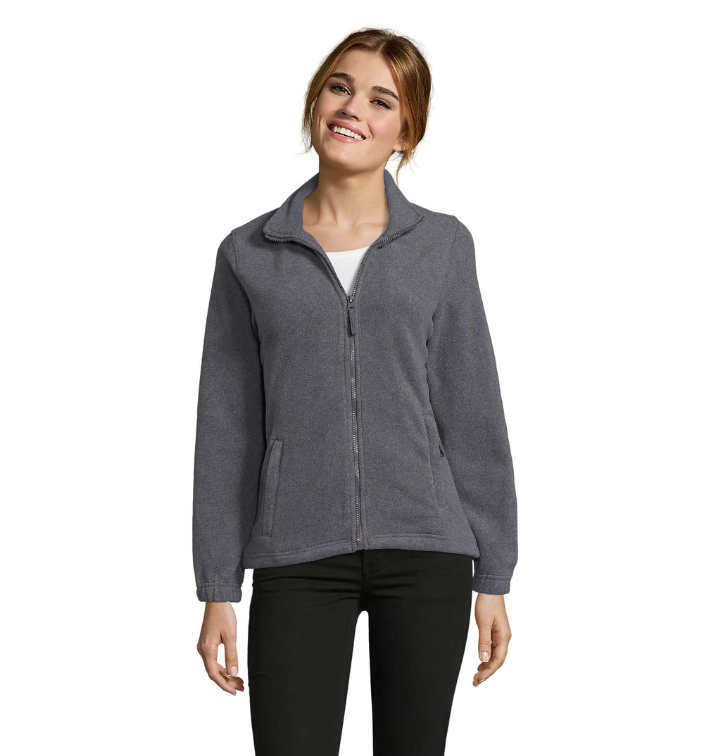 Fleece 300 g North Women in grijs gemeleerd