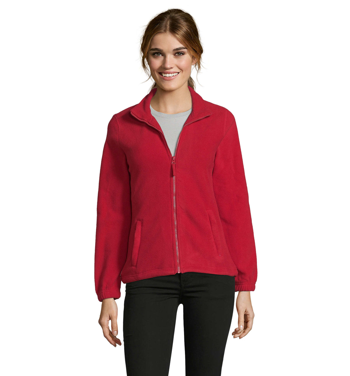 Fleece 300 g North Women in rood