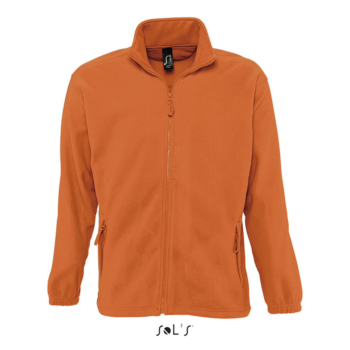 Fleece jack met rits North in oranje