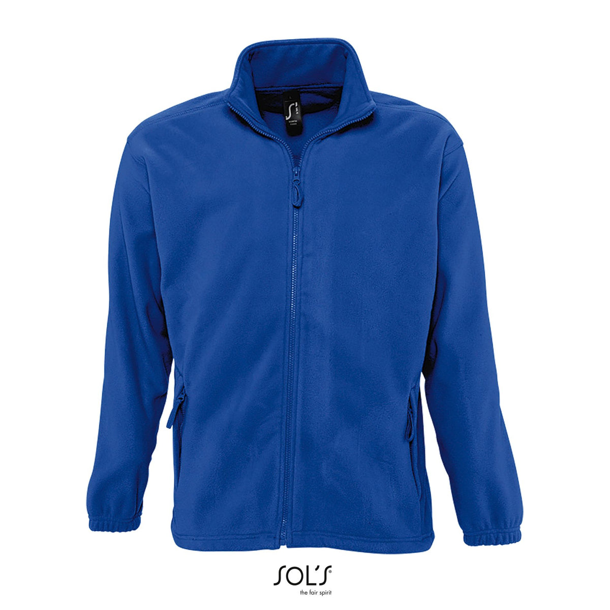 Fleece jack met rits North in koningsblauw