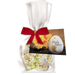 Schoko-Lamm, ca. 24g, Express Flachbeutel mit Schleife mit Werbekarte bedrukken – promotionele snack