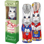 Schoko Osterhase stehend, ca. 60g, Faltschachtel mit Sichtfenster bedrukken – promotionele snack