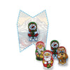 Schoko-Weihnachts Mix, ca. 7g, Flyer mini eigene Form bedrukken – promotionele snack