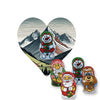Schoko-Weihnachts Mix, ca. 7g, Flyer mini Herzform bedrukken – promotionele snack