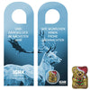 Schoko-Weihnachtsbärchen, ca. 7g, Türhänger bedrukken – promotionele snack