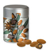 Schokomandeln mit Zimt, ca. 100g, Metalldose Midi silber bedrukken – promotionele snack