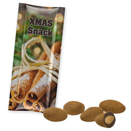 Snack stick met chocolade amandelen en kaneel bedrukken