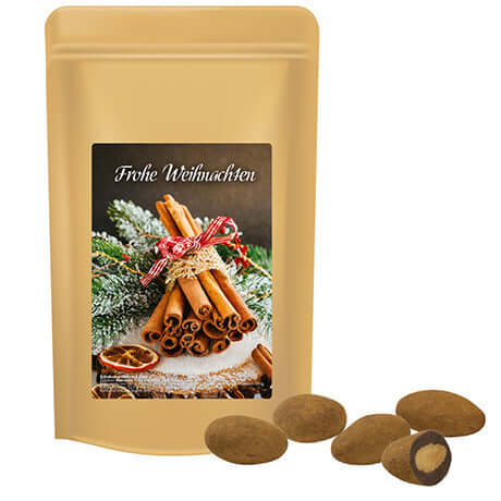 Schokomandeln mit Zimt, ca. 80g, stazak Midi bedrukken – promotionele snack