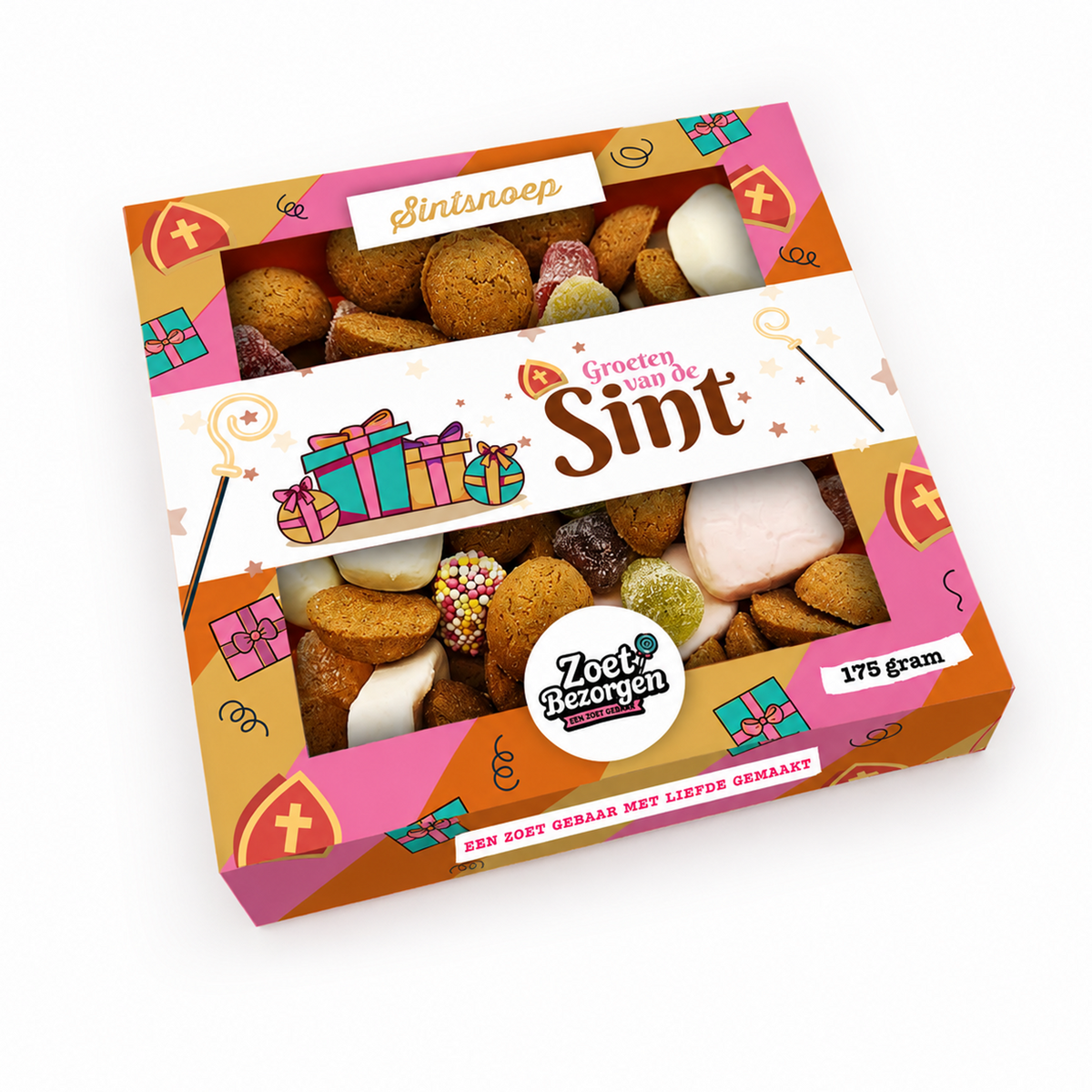 Snoeppakket "Groeten van de Sint" met strooigoed (175 gram)