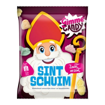 Zakje Gimme Candy Sintschuim met Sinterklaas op de verpakking