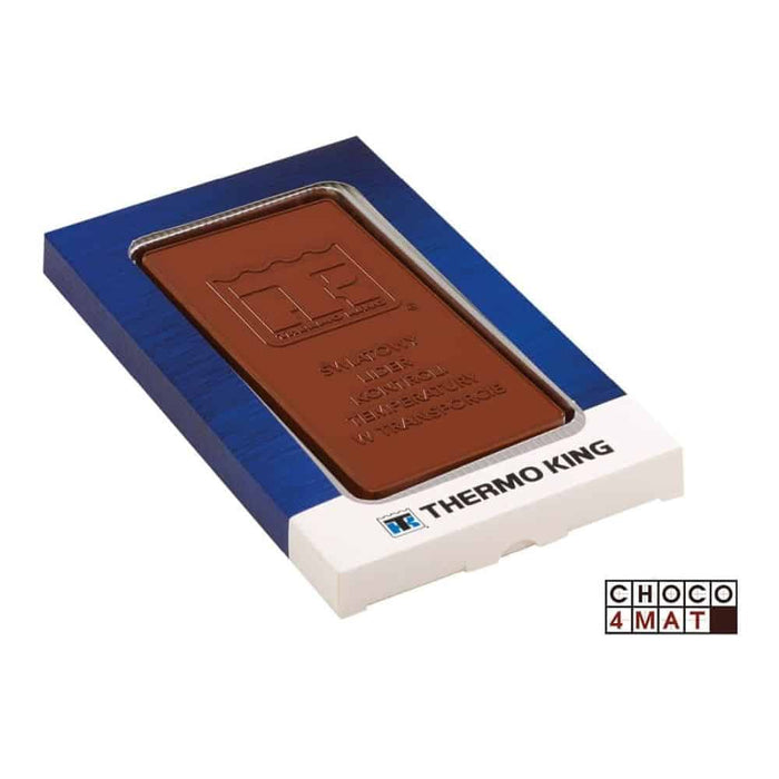 Chocolade kalenderblad met datum en logo (65 g)