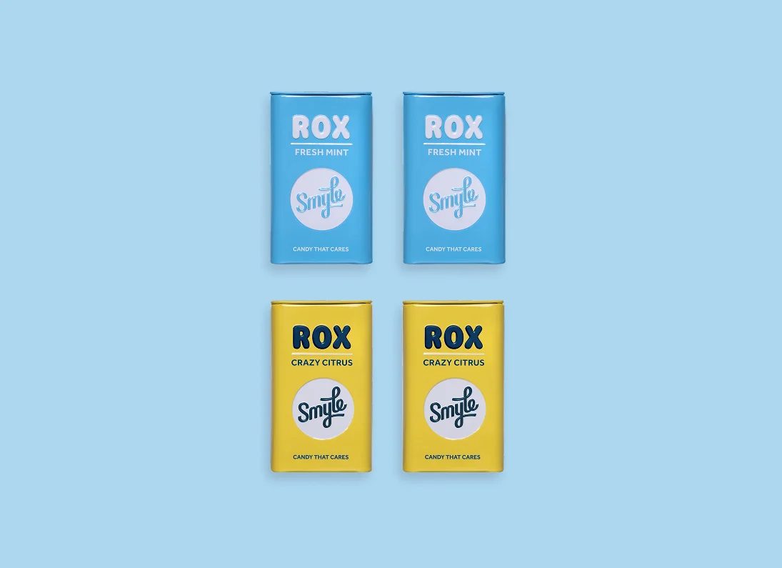 Smyle ROX blikjes in Crazy Citrus en Fresh Mint