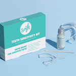 Smyle set voor gevoelige tanden met doos, gelflesje, mondbeschermer en applicator