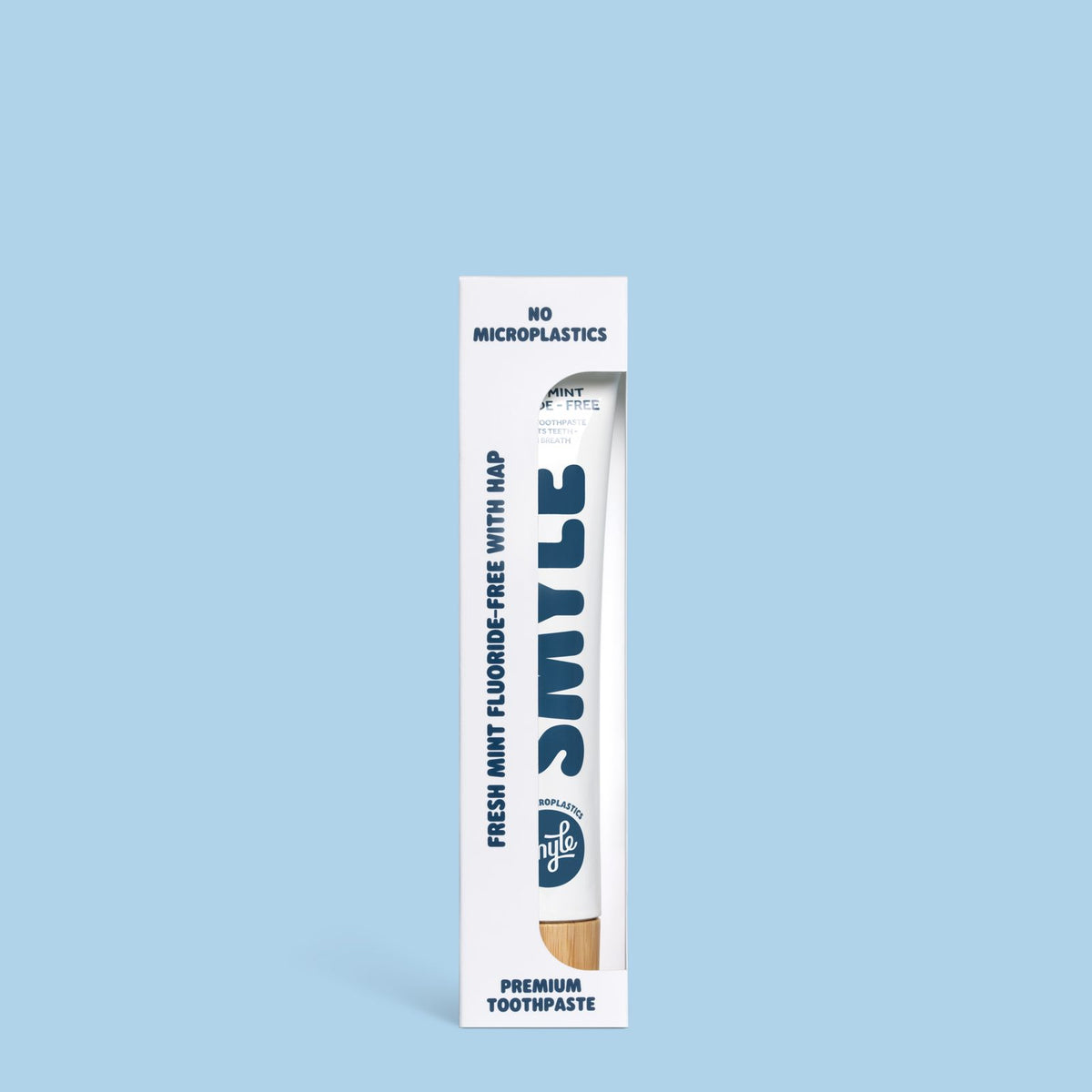 Smyle tandpasta fluoridevrij in verpakking
