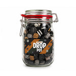 Snoeppot "Droppot" met dropmix (weckpot 1000 ml)