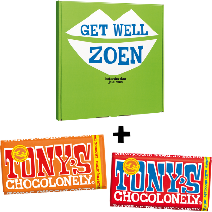 Tony's Chocolonely Kadoos Sterkte, cadeaudoos met 2 repen