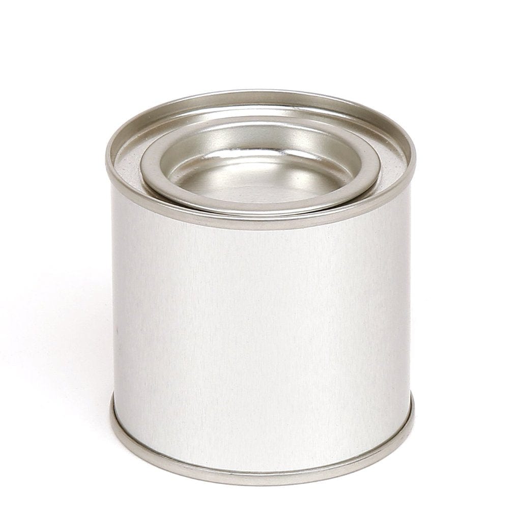 Rond zilver verfpotblik, foto 4