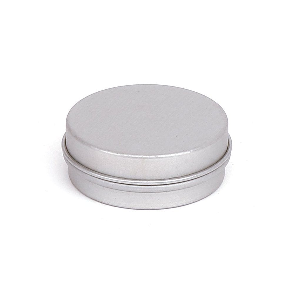 Rond zilver lippenbalsem blikje, foto 2