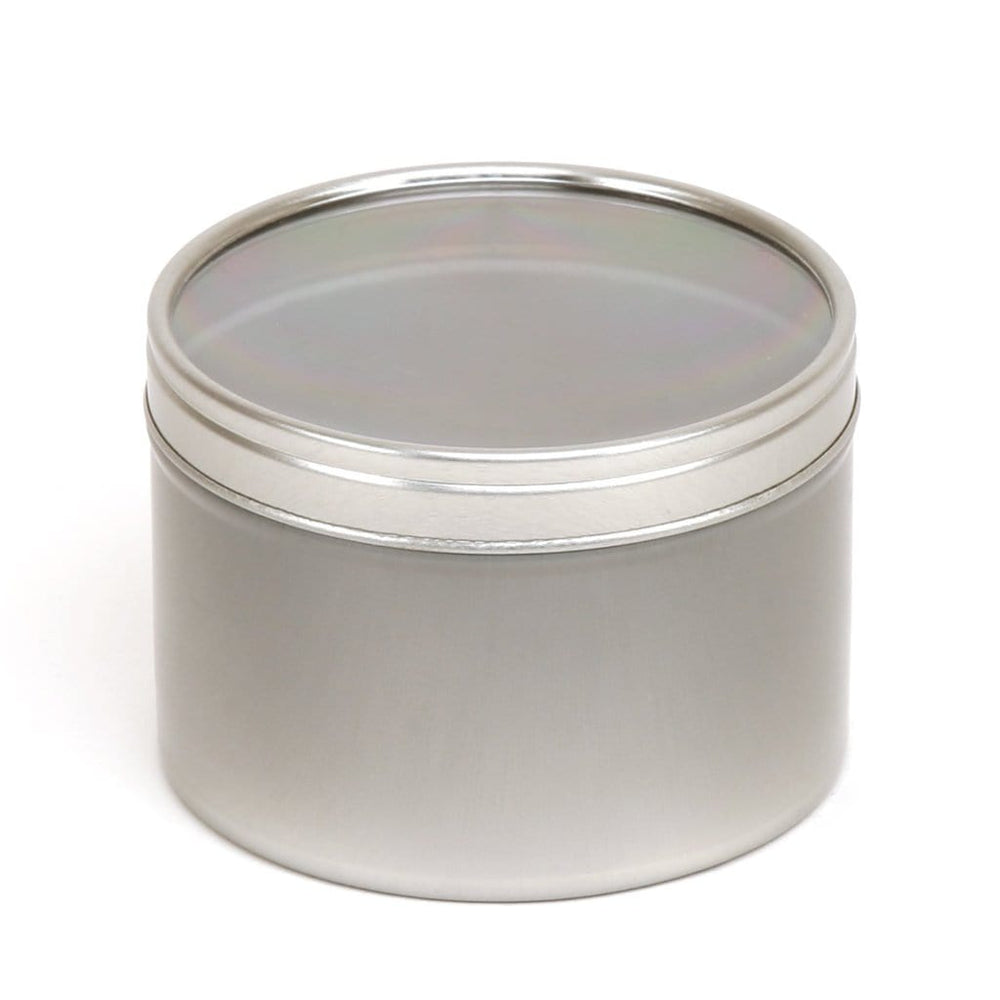 Rond zilver blik met vensterdeksel, foto 4
