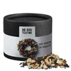 Wintertage Tee, ca. 30g, Kraftpapierdose mini schwarz bedrukken – ca. 30g in zwarte kraftpapier mini dose met kerstlabel en losse thee