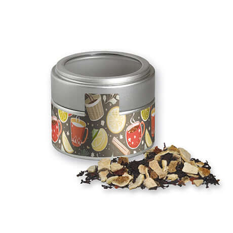 Winterthee (35g) in Zilveren Mini Blik met Venster