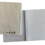 Zaadpapier notitieboek A5 met wire-o-binding en gelinieerde bladen