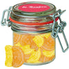 Zitrone und Orangen bonbons, ca. 60g, Bonbonglas Mini bedrukken – ca. 60g mini bonbonglas met citroen- en sinaasappelbonbons