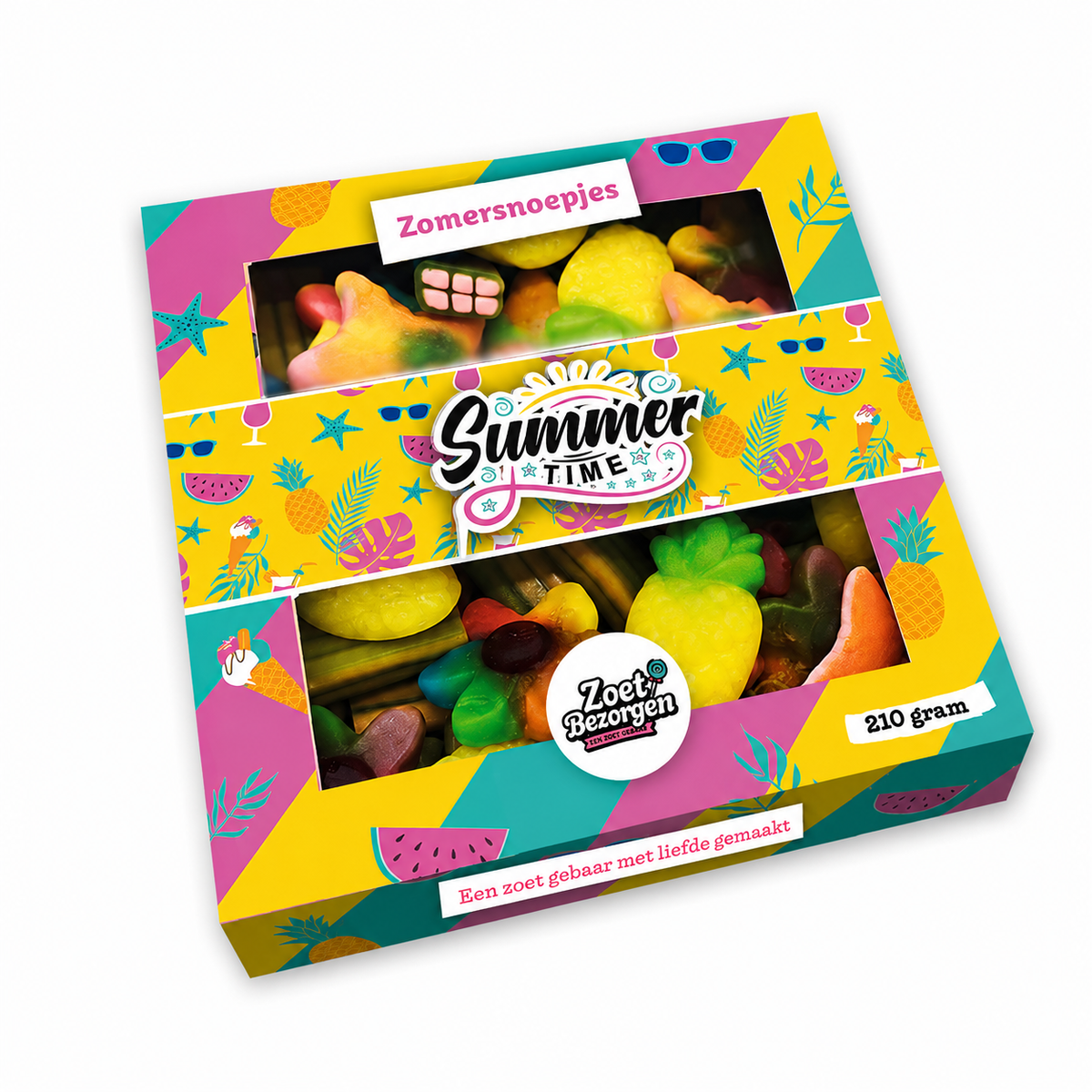 Snoeppakket "Summertime" met zomersnoep (210 gram)