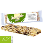 Bio Knusperriegel Cranberry-Mandel, 25g, Express Flowpack mit Etikett bedrukken – promotionele snack