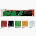 Wassereis im 5er Sortenmix (Kirsche, Waldmeister, Cola, Zitrone, Pfirsich), 40 ml, Express Schlauchtüte mit Etikett bedr